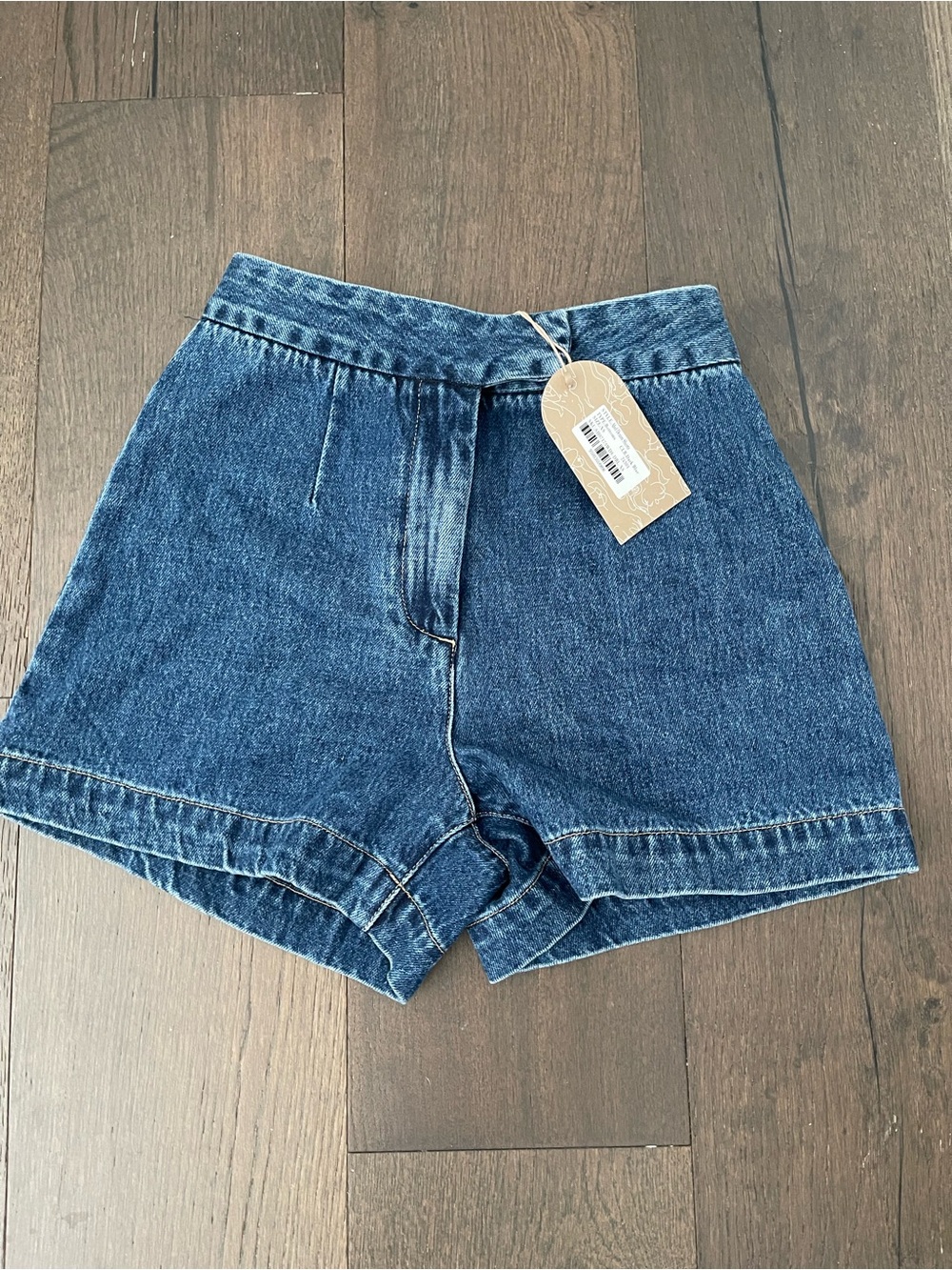 Meshki Abel Denim Shorts in Dark Blue XS NWT